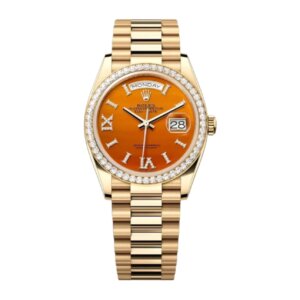 Superclone Rolex Day-Date 36 mm Carnelian wijzerplaat 128348RBR