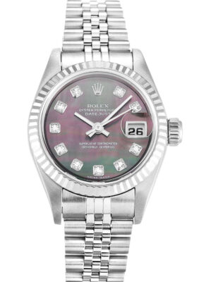 Replica Rolex Lady-Datejust 25mm White Dial 79174 photo review