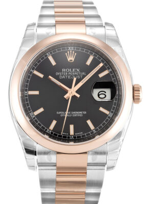 Replica Rolex Datejust 36mm Black Dial 116201 photo review