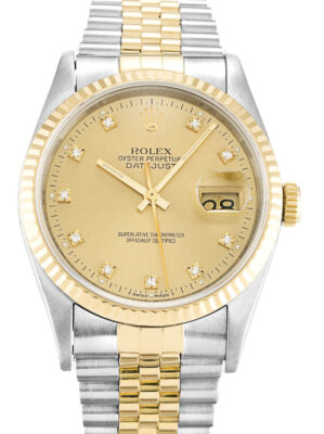 Replica Rolex Datejust 36mm Champagne Dial 16233 photo review