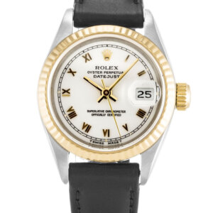 Rolex Lady-Datejust 26mm Witte Wijzerplaat 69173