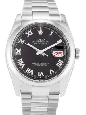Replica Rolex Datejust 36mm Black Dial 116200 photo review