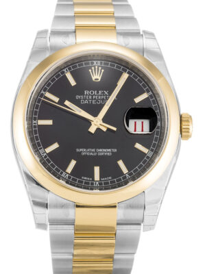 Replica Rolex Datejust 36mm Black Dial 116203 photo review