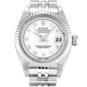 Rolex Lady-Datejust 26mm Witte Wijzerplaat 69174