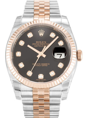 Replica Rolex Datejust 36mm Black Dial 116231-3 photo review