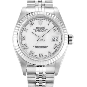 Rolex Lady-Datejust 25mm met witte wijzerplaat 79174