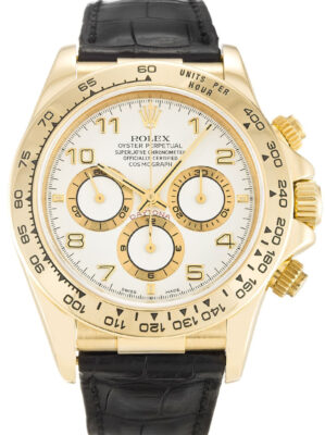 Replica Rolex Daytona 40mm White Dial 16518 photo review