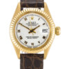 Rolex Lady-Datejust 26 mm mit weißem Zifferblatt 6916