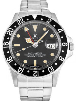 Replica Rolex GMT-Master 40mm Black Dial 1675 photo review