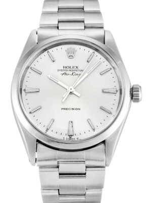 Replica Rolex Air-King 34mm Silver Dial 5500 photo review