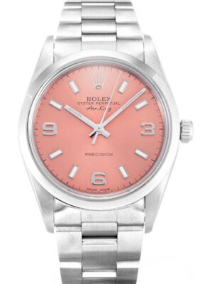 Replica Rolex Air-King 34mm Pink Dial 14000 photo review