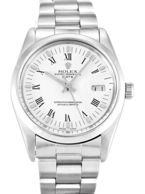 Replica Rolex Oyster Perpetual Date 34mm White Dial 15000 photo review