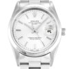 Rolex Oyster Perpetual Date 34 mm silbernes Zifferblatt 15200
