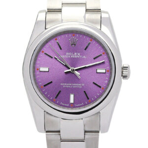 Rolex Oyster Perpetual Lady 31mm Paarse Wijzerplaat 177200
