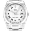 Rolex Oyster Perpetual Date 34 mm witte wijzerplaat 115200