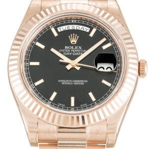 Rolex Day-Date II 40mm Zwarte Wijzerplaat 218235-2