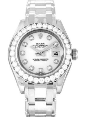 Replica Rolex Pearlmaster 29mm White Dial 80299 photo review