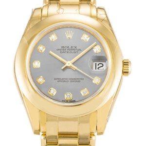 Rolex Pearlmaster 31 mm zilveren wijzerplaat 81208