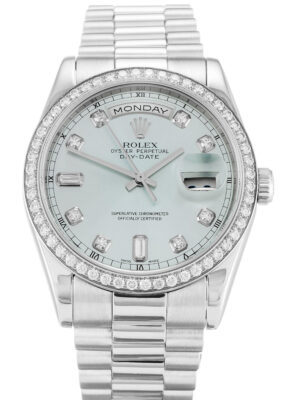 Replica Rolex Day-Date 36mm Blue Dial 118346 photo review