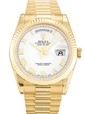 Replica Rolex Day-Date 36mm White Dial 118238 photo review