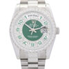 Rolex Day-Date 36 mm groen en zilver met diamanten wijzerplaat 118346