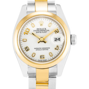 Rolex Lady-Datejust 26mm met witte wijzerplaat 179163