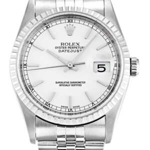 Rolex Datejust 36mm met witte wijzerplaat 16220-3