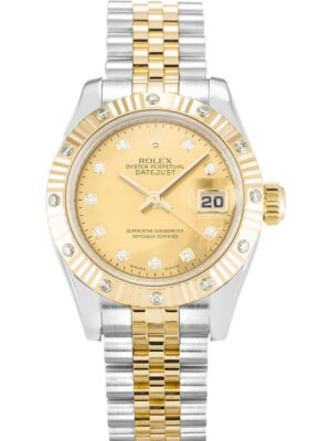Replica Rolex Lady-Datejust 26mm Champagne Dial 179313-2 photo review