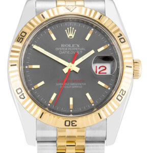 Rolex Datejust Turn-O-Graph 36mm Grijze Wijzerplaat 116263