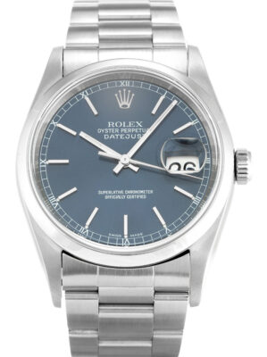 Replica Rolex Datejust 36mm Blue Dial 16200 photo review