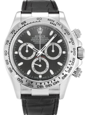 Replica Rolex Daytona 40mm Black Dial 116519 photo review