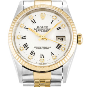 Rolex Datejust 36mm met witte wijzerplaat 16233