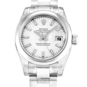 Rolex Lady-Datejust 26mm Witte Wijzerplaat 179160