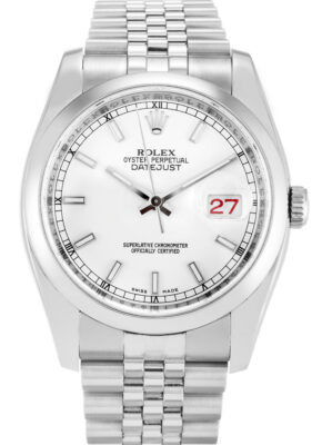 Replica Rolex Datejust 36mm White Dial 116200 photo review
