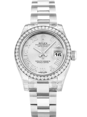 Replica Rolex Lady-Datejust 26mm Silver Dial 179384 photo review