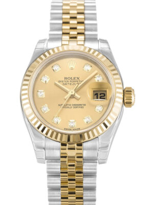 Replica Rolex Lady-Datejust 26mm Champagne Dial 179173-2 photo review