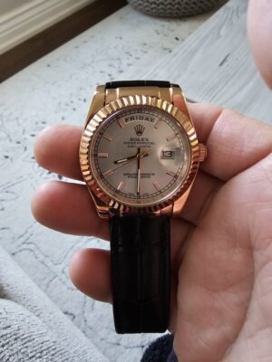 Replica Rolex Day-Date 36mm Silver Dial 118135 photo review