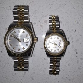 Replica Rolex Datejust 36/28mm RG/SS Jub Sliver/Dia photo review