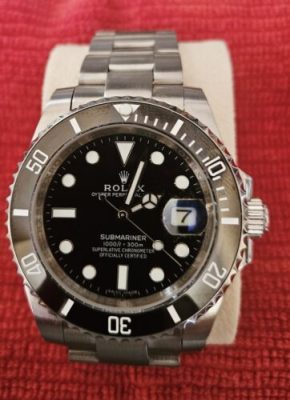 Replica Rolex Submariner 40mm Black Dial 116610LN photo review