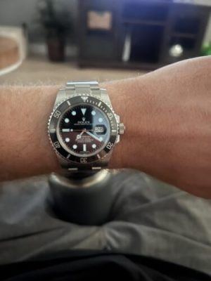 Replica Rolex Submariner 40mm Black Dial 116610LN photo review