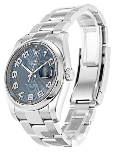 Replica Rolex Datejust 36mm Blue Concentric Dial 116200 photo review
