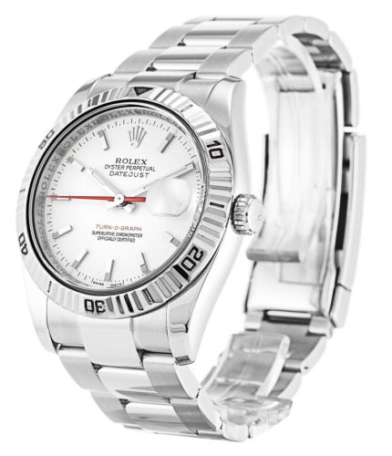 Replica Rolex Datejust Turn-O-Graph 36mm White Dial 116264 photo review