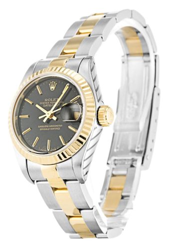 Replica Rolex Lady-Datejust 26mm Black Dial 69173 photo review