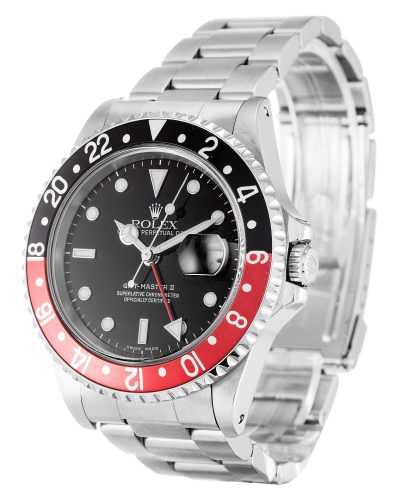Replica Rolex GMT-Master II 40mm Black Dial 16710 “Coke” photo review