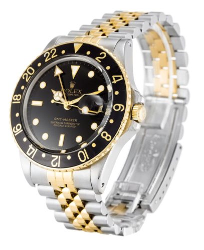 Replica Rolex GMT-Master 38mm Black Dial 16753 photo review
