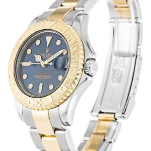 Rolex Yacht-Master 35mm Blauwe Wijzerplaat 168623
