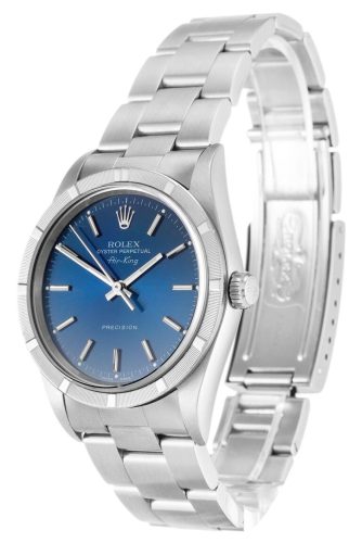 Replica Rolex Air-King 34mm Blue Dial 14010M photo review