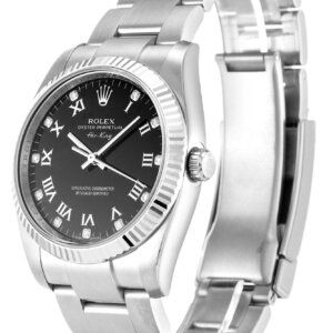Rolex Air-King 34 mm zwarte wijzerplaat 114234