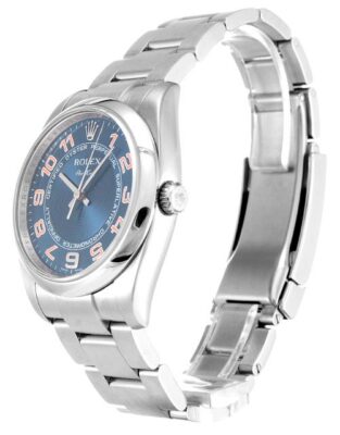 Replica Rolex Air-King 34mm Blue Dial 114200 photo review