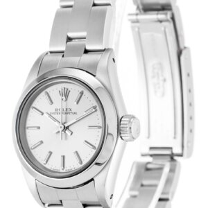 Rolex Oyster Perpetual Lady 26 mm zilveren wijzerplaat 67180